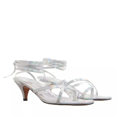 Toral Sandals - Toral Metallic Leather Sandals - silver - Sandals for ladies