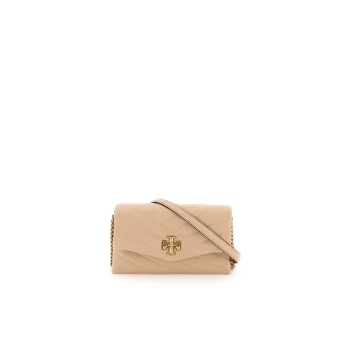 Tory Burch , Chevronappa Leather Kira Mini Bag ,Pink female, Sizes: ONE SIZE
