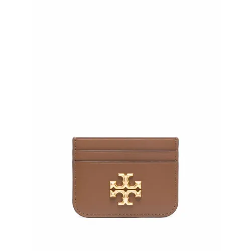 Tory Burch , Eleanor Card Case ,Brown female, Sizes: ONE SIZE