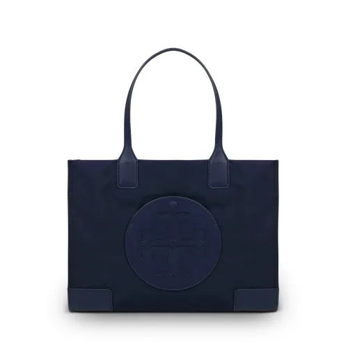 Tory Burch , Embossed Logo Tote Bag ,Blue female, Sizes: ONE SIZE