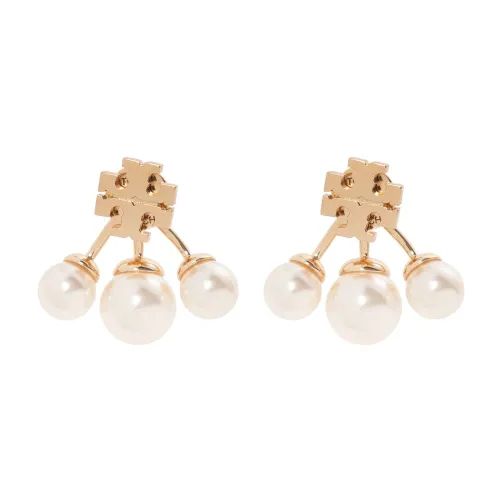 Tory Burch , Kira earrings with glass pearls ,Yellow female, Sizes: ONE SIZE
