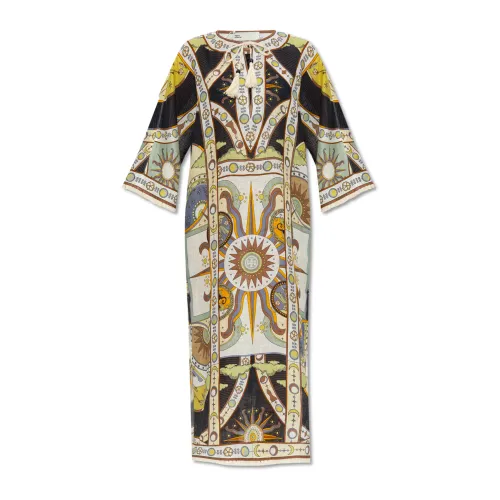 Tory Burch , Linen dress ,Multicolor female, Sizes: