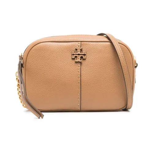 Tory Burch , McGraw Camera Bag - Brown Leather ,Brown female, Sizes: ONE SIZE