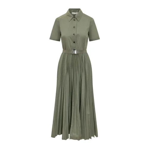 Tory Burch , Pleated Shirt Dress ,Green female, Sizes:
