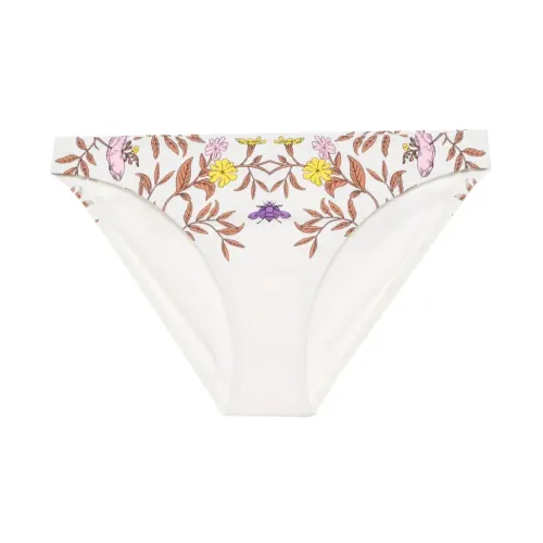 Tory Burch , Printed Bikini Bottom ,White female, Sizes: