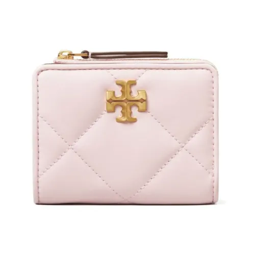 Tory Burch , Rose Pink Quilted Leather Wallet ,Pink female, Sizes: ONE SIZE