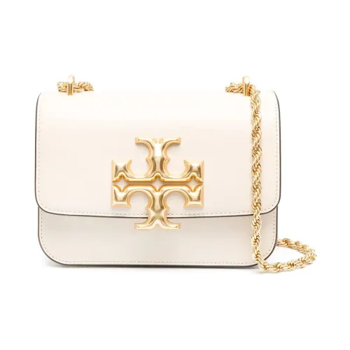 Tory Burch , Small `Eleanor` Leather Shoulder Bag ,White female, Sizes: ONE SIZE