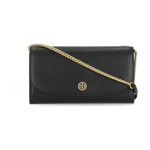 Tory Burch , Stylish Black Saffiano Leather Wallet for Women ,Black female, Sizes: ONE SIZE