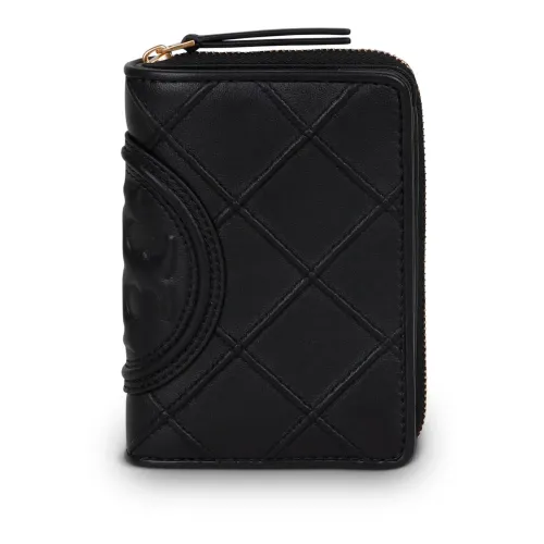 Tory Burch , Tory Burch Fleming Soft bi-fold wallet ,Black female, Sizes: ONE SIZE