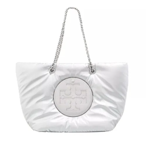 Tory Burch Tote Bags - Ella Metallic Puffy Chain Tote - silver - Tote Bags for ladies