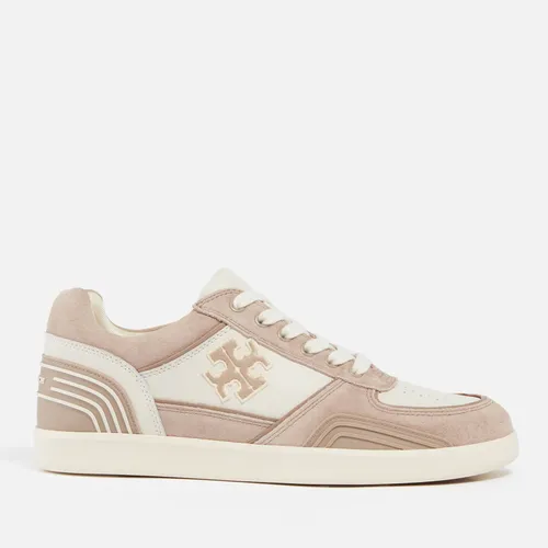 Tory Burch Women's Clover Leather and Suede Trainers - UK