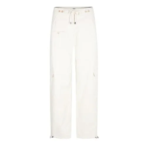 TOTEME Organic Cotton Twill Cargo Pants - Cream