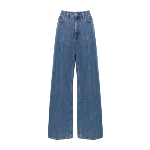 TotêMe , Wide Jeans ,Blue female, Sizes: