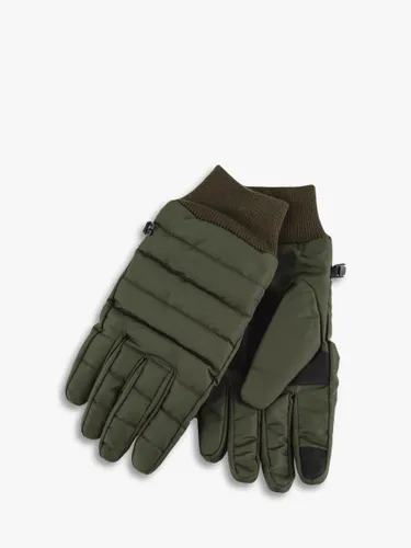 totes Isotoner Water Repellent Padded Smartouch Gloves - Khaki - Male