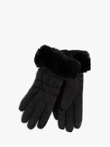 totes Ladies Water Repellent Padded Gloves - Black - Female
