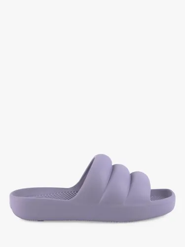 totes Puffy Slider Sandals - Lilac Periwinkle - Female