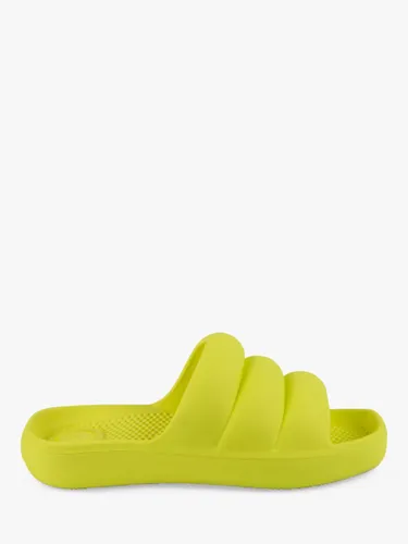 totes Puffy Slider Sandals - Vivid Lime - Female