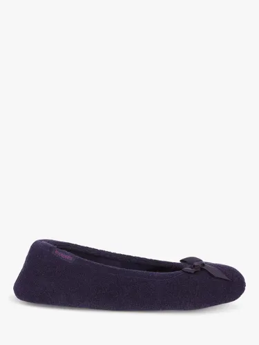 totes Terry Ballerina Slippers - Navy - Female