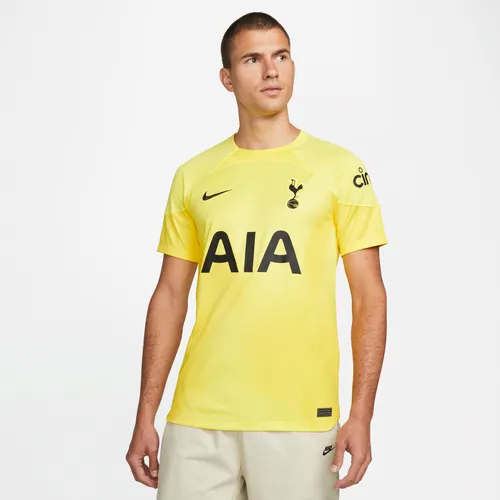Tottenham Hotspur 2022/23 Stadium Goalkeeper Men's Nike Dri-FIT Football Shirt - Yellow - Polyester