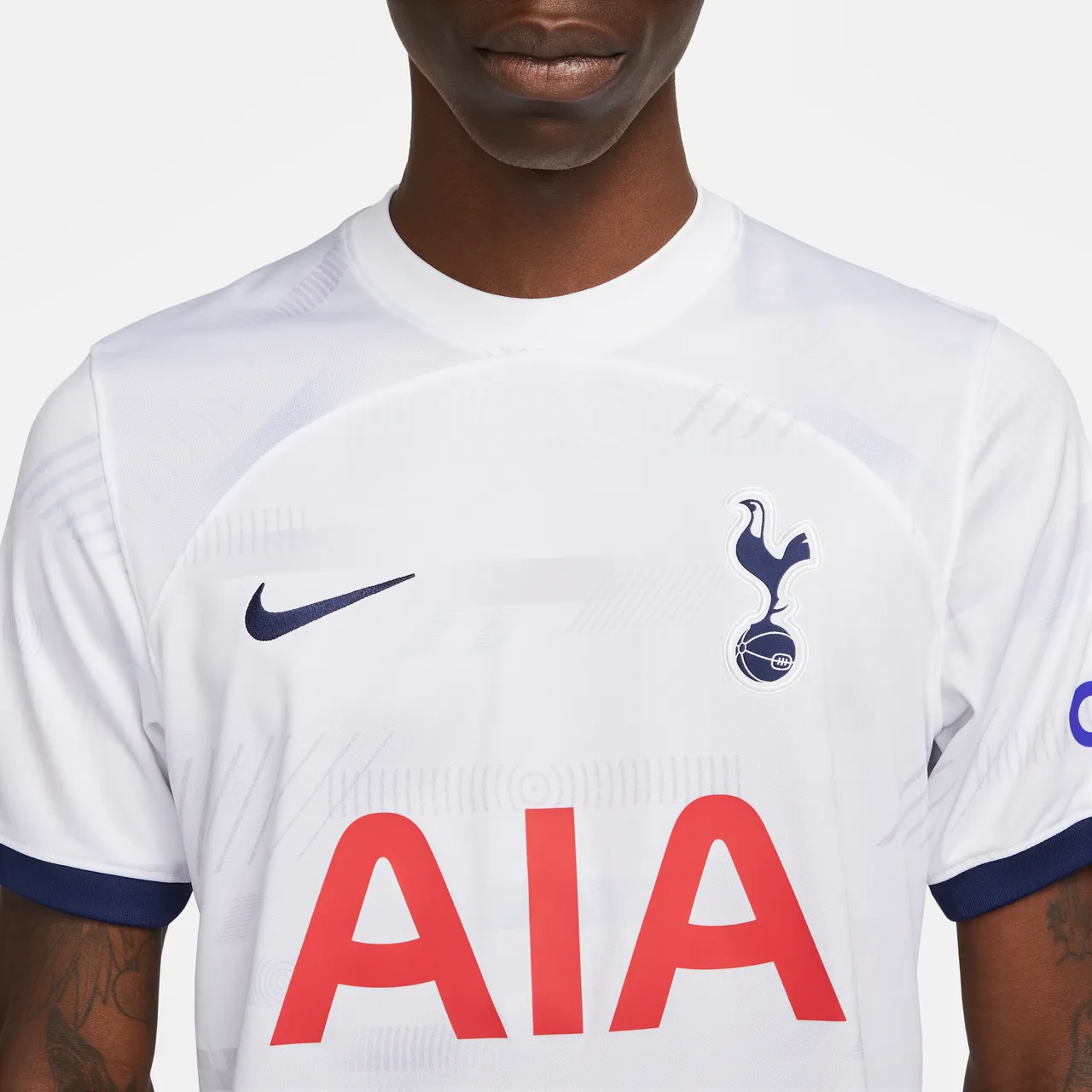 Tottenham Hotspur 2023/24 Stadium Home Men's Nike Dri-FIT Football Shirt - White - Polyester