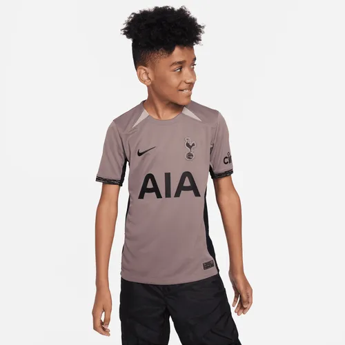 Tottenham Hotspur 2023/24 Stadium Third Older Kids' Nike Dri-FIT Football Shirt - Brown - Polyester