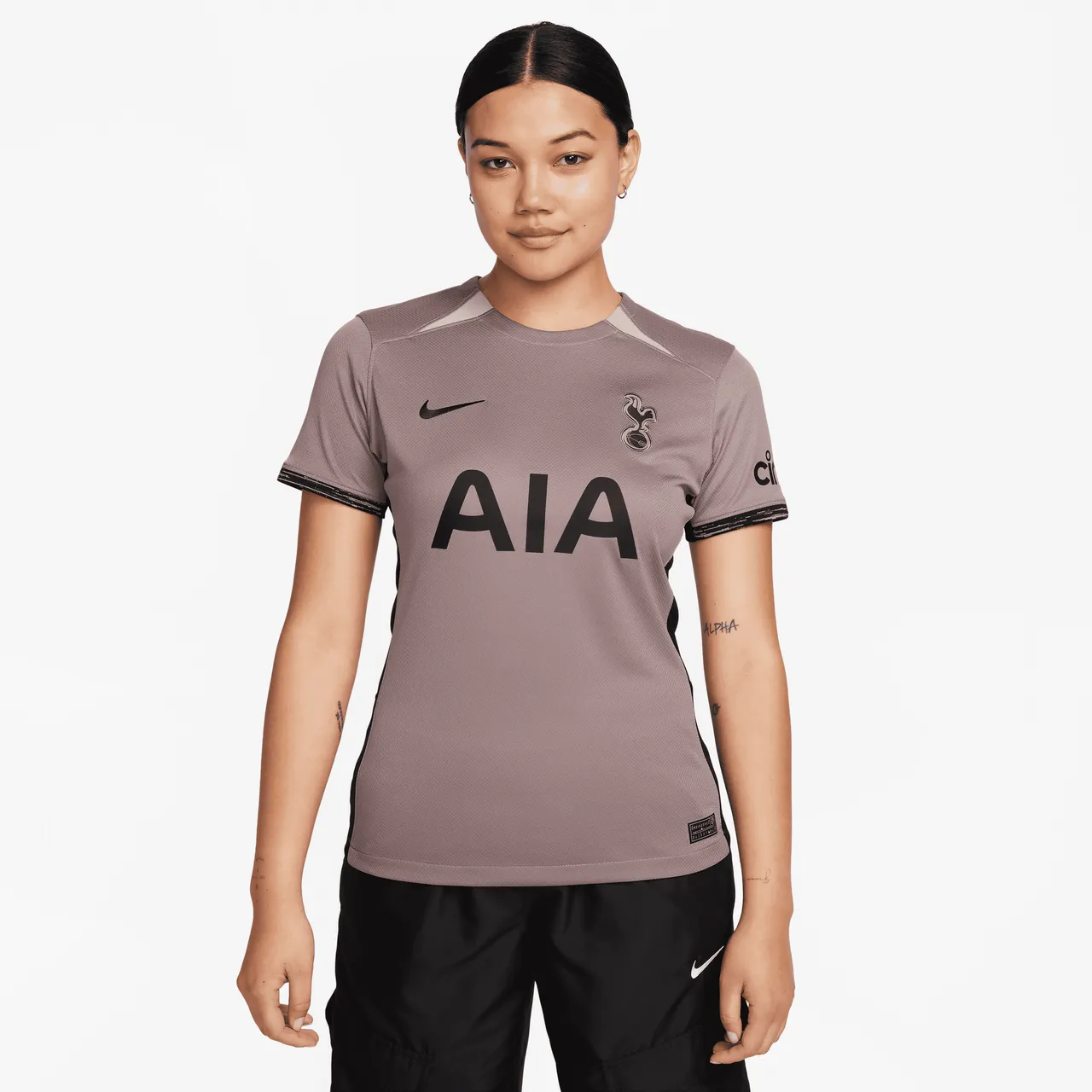 Tottenham Hotspur 2023/24 Stadium Third Women's Nike Dri-FIT Football Shirt - Brown - Polyester