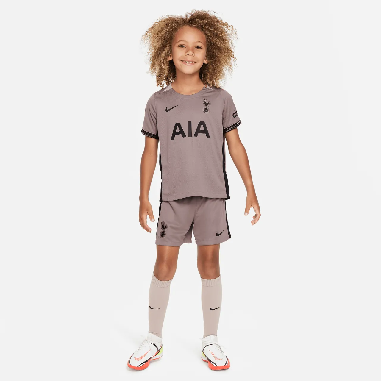 Tottenham Hotspur 2023/24 Third Younger Kids' Nike Dri-FIT 3-Piece Kit - Brown - Polyester