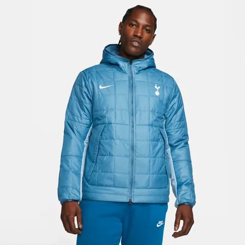 Tottenham Hotspur Men's Nike Fleece-Lined Hooded Jacket - Blue