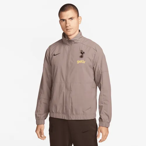 Tottenham Hotspur Revival Third Men's Nike Football Woven Jacket - Brown - Cotton