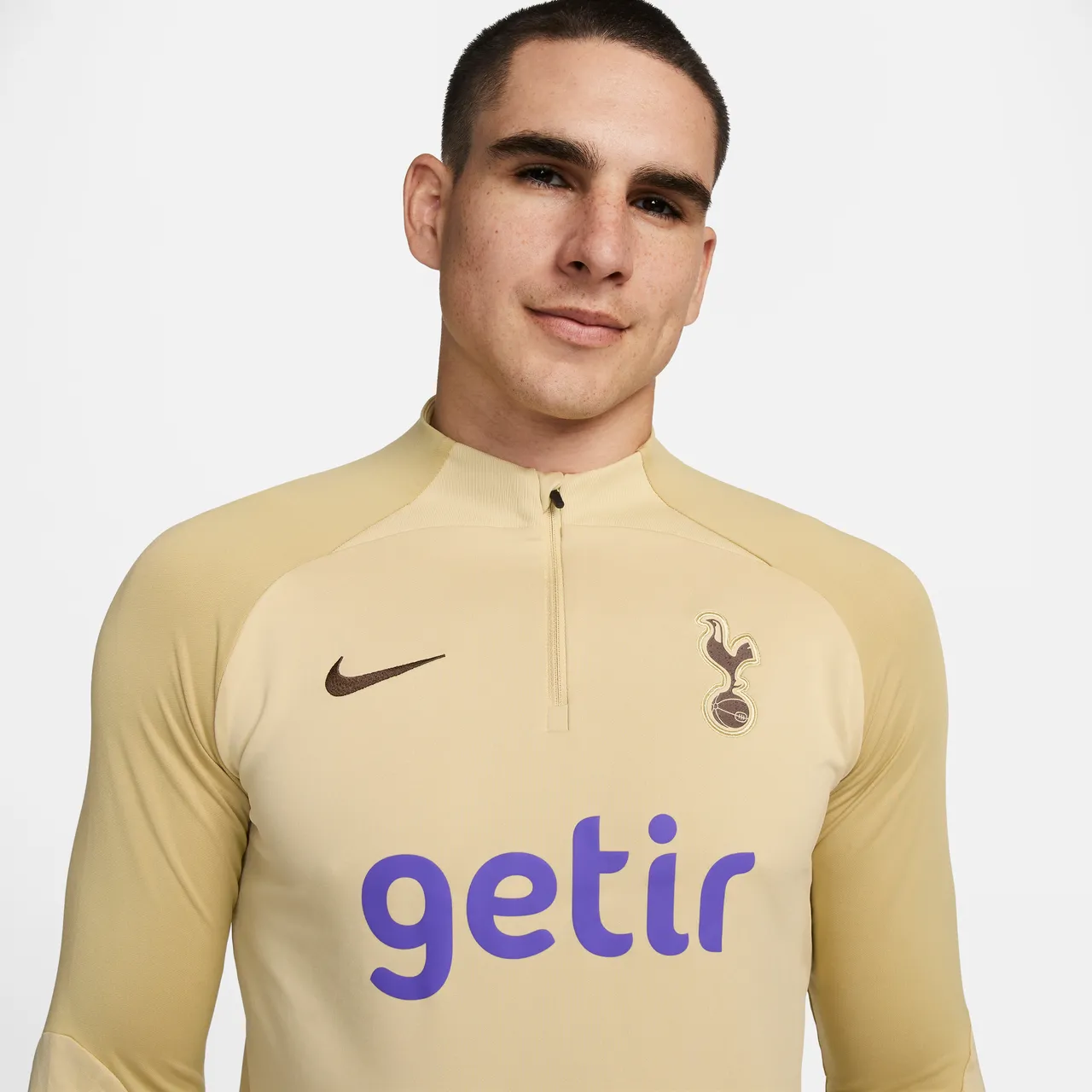 Tottenham Hotspur Strike Third Men's Nike Dri-FIT Football Knit Drill Top - Brown - Polyester