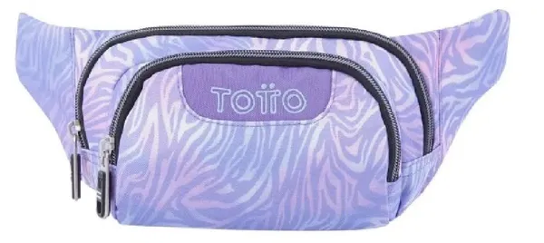 Totto Girl's Children's Zebra Print Belt Bag-Hook Waist