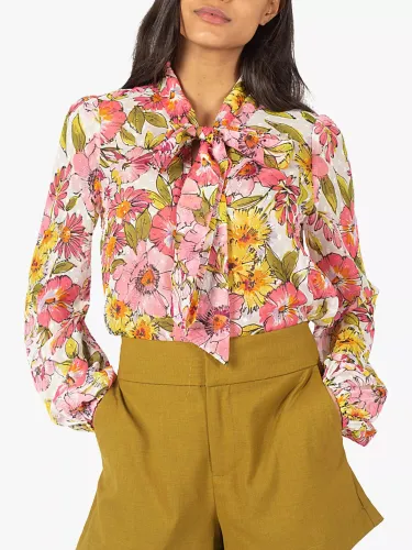 Traffic People The Prelude Chance Floral Shirt, Pink/Multi - Pink/Multi - Female