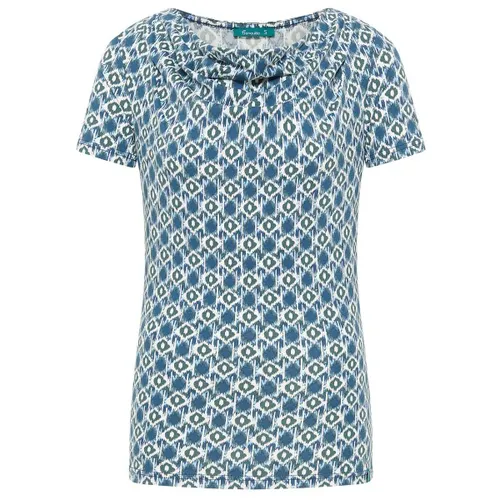 Tranquillo - Women's Stretch-Jersey mit Wasserfallausschnitt - T-shirt
