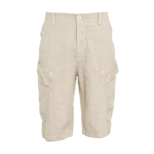 Transit , Beige Shorts for Men ,Beige male, Sizes: