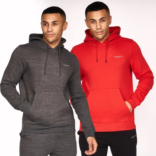 Traymax Hoodie 2pk Red/Charcoal - S / Red/Charcoal