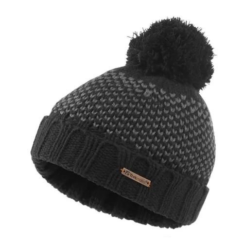 Trekmates Leo Junior Knit Hat: Black Colour: Black