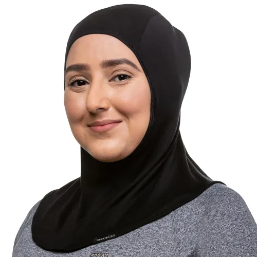 Trekmates Silk Hijab Liner: Black: L-XL