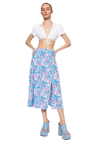 Trendyol Women Midi A-line Regular fit Woven Skirt
