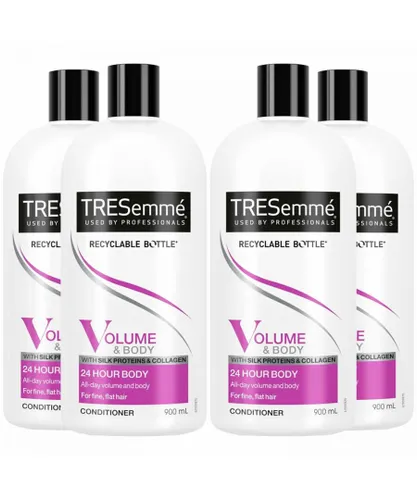 Tresemme Unisex 24H Volume & Body Conditioner for Fine & Flat Hair, 4x 900ml - NA - One Size