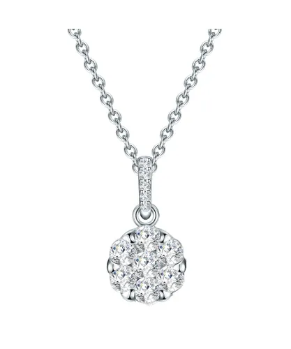 Tresor 1934 Womens Necklace sterling silver zirconia white - Size 40cm