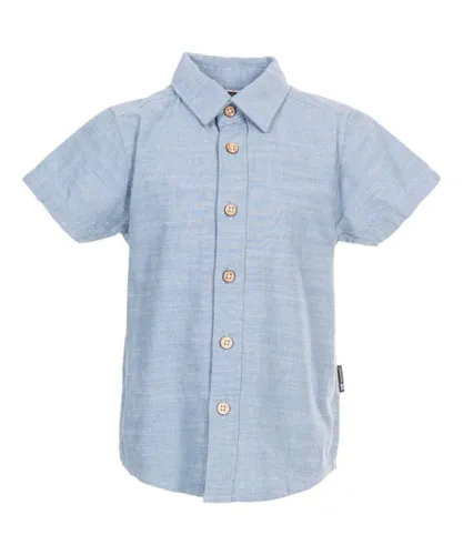 Trespass Boys Exempt Short-Sleeved Shirt (Denim) - Multicolour Cotton