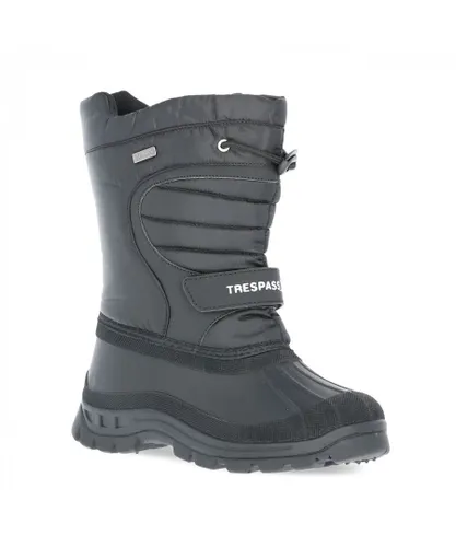Trespass Boys Kids Unisex Dodo Water Resistant Snow Boots - Black