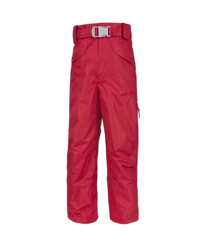 Trespass Boys Kids Unisex Marvelous Ski Pants With Detachable Braces - Red