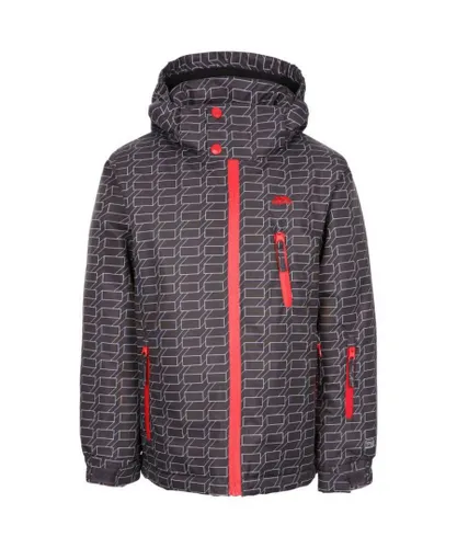 Trespass Boys TP50 Waterproof Ski Jacket (Dark Grey)
