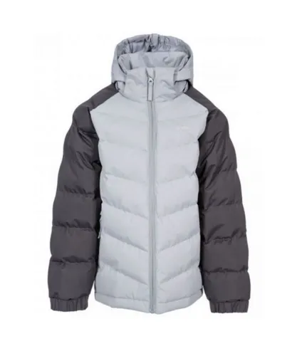 Trespass Childrens Boys Sidespin Waterproof Padded Jacket (Dark Grey)