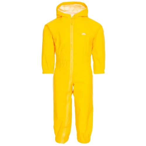Trespass Children's Button Waterproof Rain Suit With Hood
