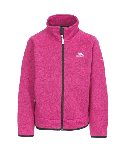 Trespass Childrens Girls Rilla Full Zip Fleece Jacket - Pink
