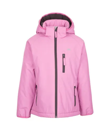 Trespass Childrens Girls Shasta Waterproof Jacket (Deep Pink)
