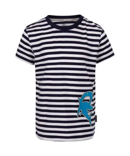 Trespass Childrens Unisex Childrens/Kids Boundless Shark T-Shirt (Navy)