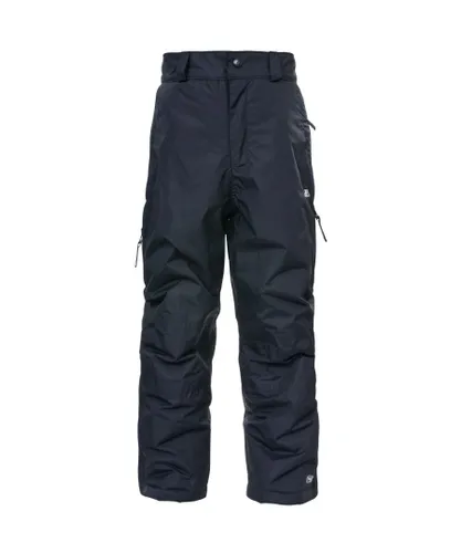 Trespass Childrens Unisex Kids Marvelous Ski Pants With Detachable Braces - Black